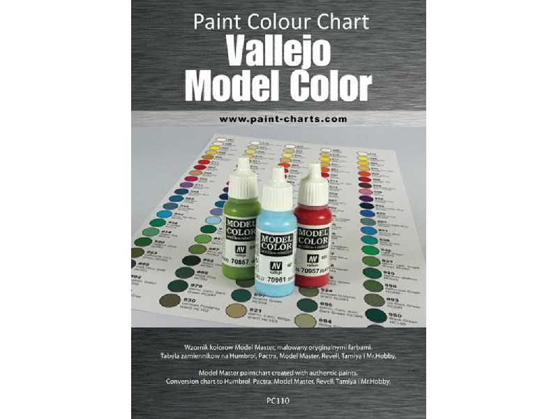 Vallejo Model Color Paint Charts  Paint charts, Vallejo paint, Vallejo