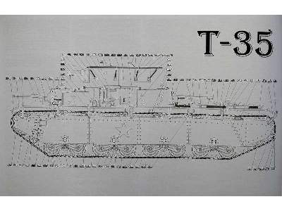 T-35 rosyjski wielowieżowy (wieże cylindryczne) czołg ciężki z I - image 38