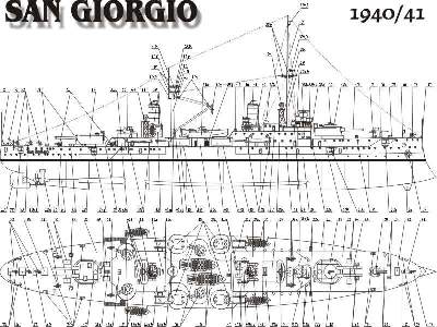 SAN GIORGIO włoski krążownik pancerny z II w. św. - image 2