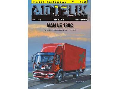 MAN LE 180 C współczesny samochód ciężarowy - kontener - image 1