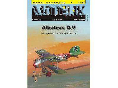 ALBATROS D.V niemiecki samolot myśliwski z I wojny światowej - image 1