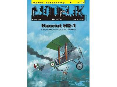 HANRIOT HD-1 francuski samolot myśliwski z I wojny światowej - image 1