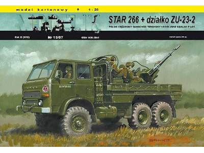 STAR 266 + ZU-23-2 polska współczesna ciężarówka wojskowa z  z d - image 1