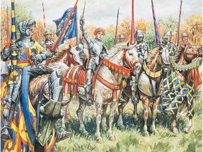 100 Years War French Knights and Foot Soldiers - image 1