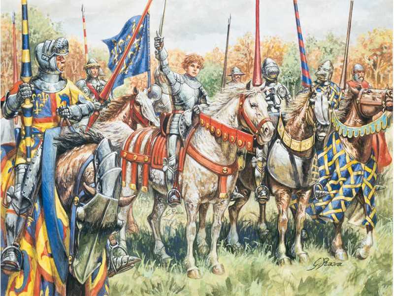 100 Years War French Knights and Foot Soldiers - image 1