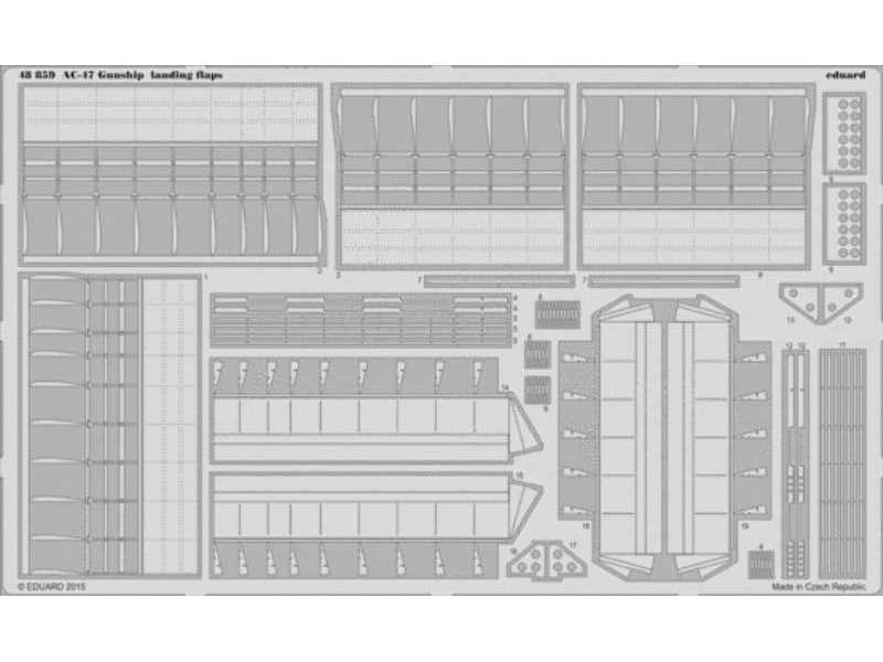AC-47 Gunship landing flaps 1/48 - Revell - image 1
