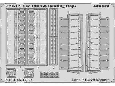 Fw 190A-8 landing flaps 1/72 - Eduard - image 1