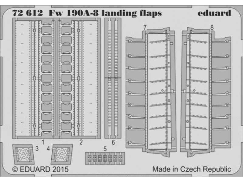 Fw 190A-8 landing flaps 1/72 - Eduard - image 1