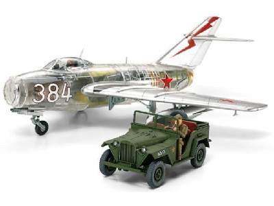 MiG 15 bis (Clear Edition) w/Field Car GAZ-67B - image 1