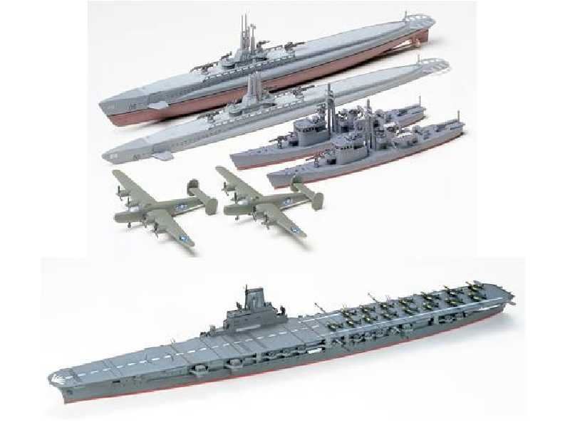 Aircraft Carrier Taiho & U.S. Submarine Gato & Submarine Chaser - image 1