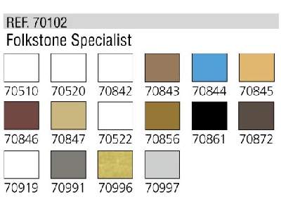 Model Color paint set Folkstone Specialist - 16 units  - image 2