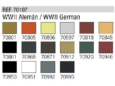 Model Color paint set WWII German - 16 units - image 2