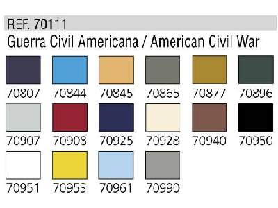 Model Color paint set American Civil War - 16 units - image 2