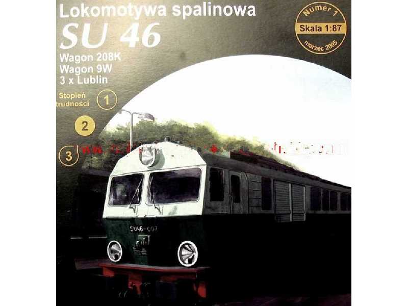 Lokomotywa spalinowa Su 46 + wagony 208K, Wagon 9W, 3xLublin - image 1