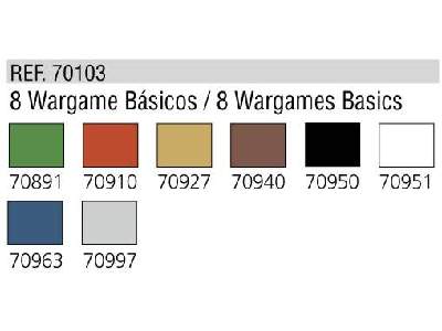 Model Color paint set Wargames Basics - 8 units  - image 2
