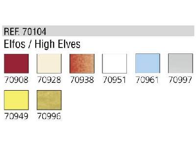 Model Color paint set High Elves - 8 units  - image 2