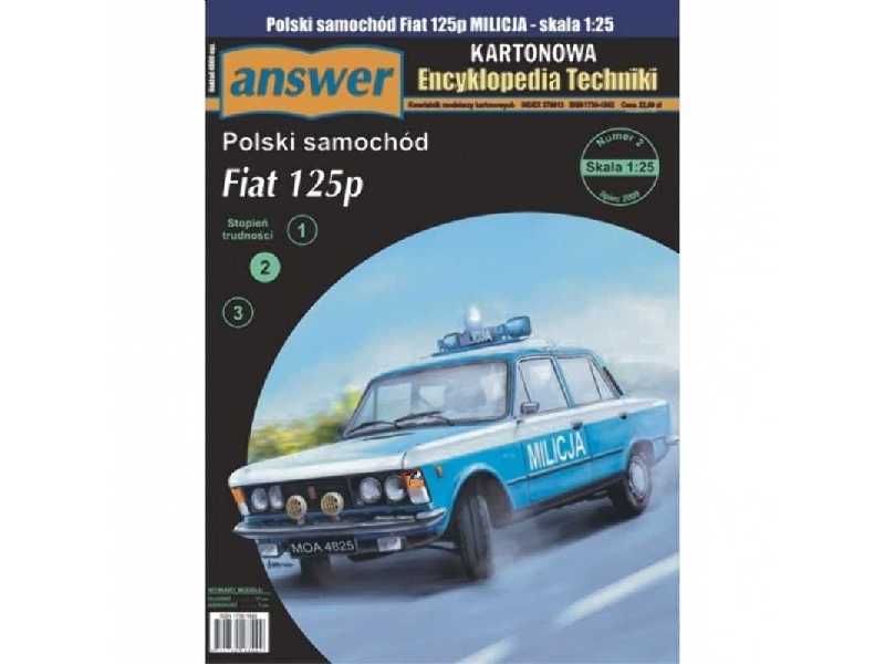 Polski Samochód Fiat 125p MILICJA - image 1 Polski Samochód Fiat 125p MILICJA - image 1
