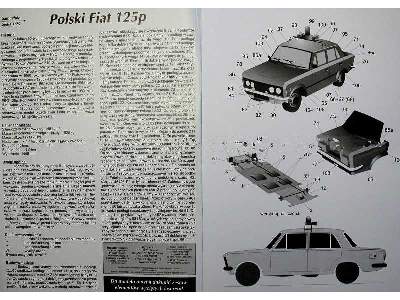 Polski Samochód Fiat 125p MILICJA - image 3