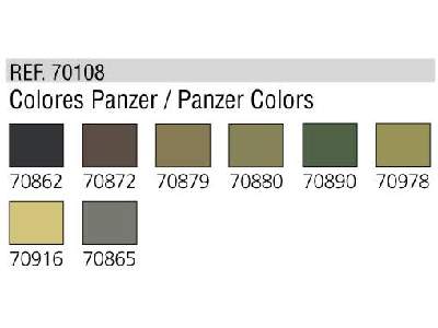 Model Color paint set Panzer Colors - 8 units - image 2