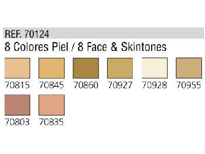 Model Color paint set Face & Skintones - 8 units - image 2