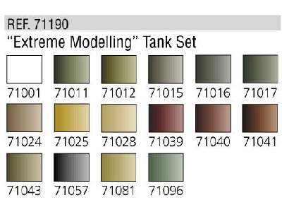 Model Air Color Set - Extreme Modelling Tank Set - 16 units - image 2