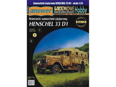 Niemiecki samochód ciężarowy Henschel 33 D1 - image 1