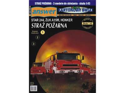 STRAŻ POŻARNA. Star 244, Żuk A15M, Honker - image 1