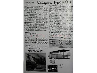 Samolot myśliwski Nakajima Type KO3 - image 3