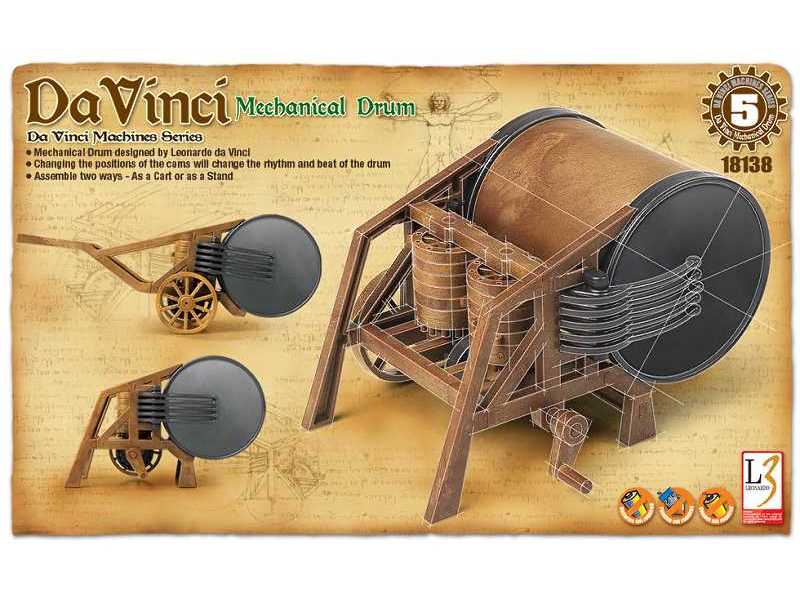 Leonardo Da Vinci - Mechanical Drum  - image 1