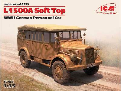 Mercedes L1500A Soft Top, WWII German Personnel Car - image 1