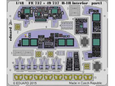 B-1B interior S. A. 1/48 - Revell - image 1