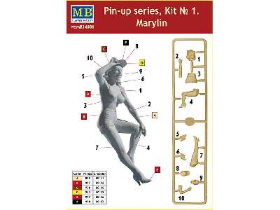 Pin-up series, Kit No. 1. Marylin - image 4