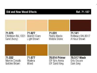 Model Air Color Set - Old and New Wood Effects - 8 units - image 2