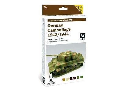 AFV Camouflage Colors -  German Camouflage 1943/1944 - 6 units - image 1