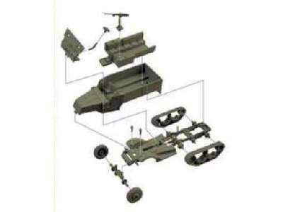 M3A1 Half Track - 2 fast assembly kits  - image 2