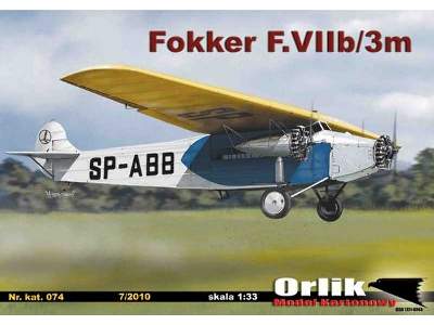 Samolot pasażerski Fokker F.VIIb/3m - image 1