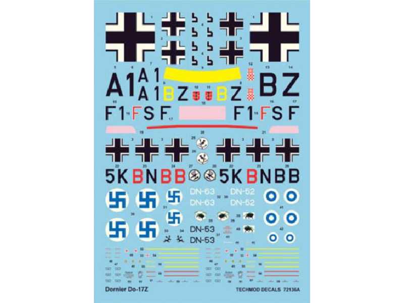 Decals - Dornier Do 17Z - image 1