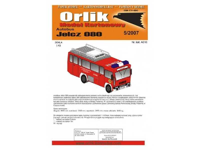 Autobus Jelcz 080 w wersji wozu dowodzenia straży pożarnej - image 1 Autobus Jelcz 080 w wersji wozu dowodzenia straży pożarnej - image 1