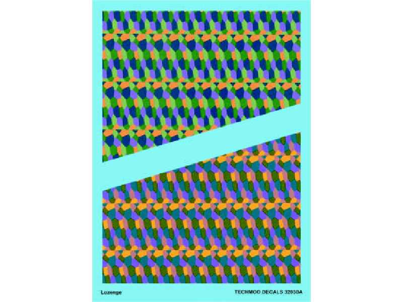 Decals - Two colour variants of 5-colour Lozenge  - image 1