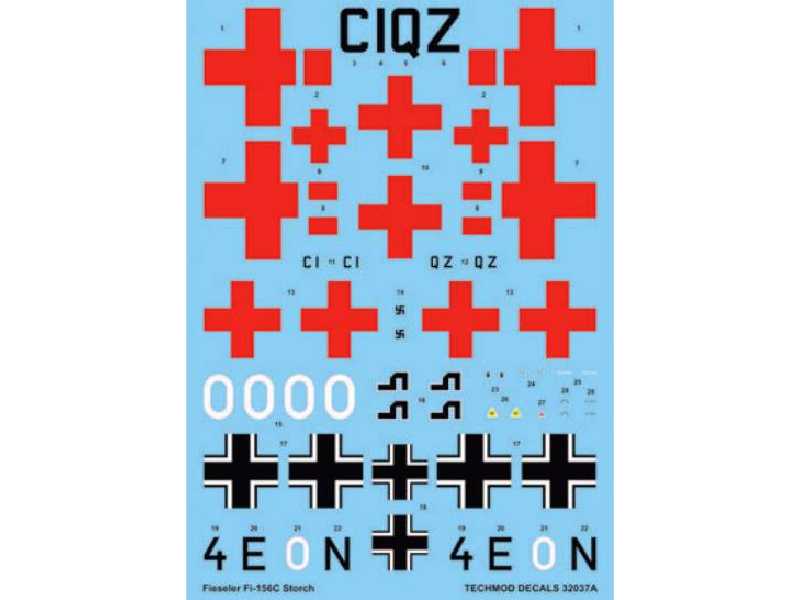 Decals - Fieseler Fi 156C Storch - image 1 Decals - Fieseler Fi 156C Storch - image 1