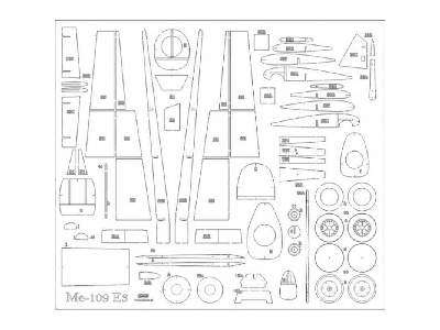 Zestaw Lasrerowy MESSERSCHMITT BF-109 E3 - image 1