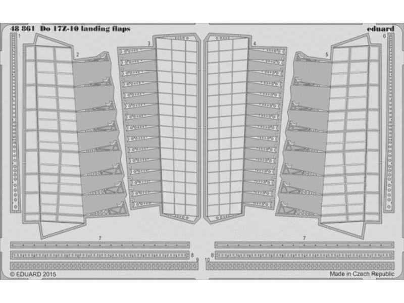 Do 17Z-10 landing flaps 1/48 - Icm - image 1