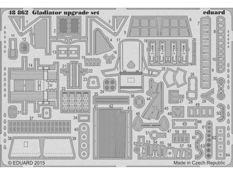 Gladiator upgrade set 1/48 - Eduard - image 1