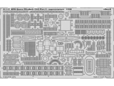 HMS Queen Elizabeth 1943 pt 3 - superstructure 1/350 - Trumpeter - image 1