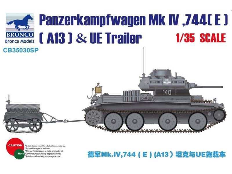 Panzerkampfwagen Mk IV, 744(e) (A13) & UE Trailer - image 1