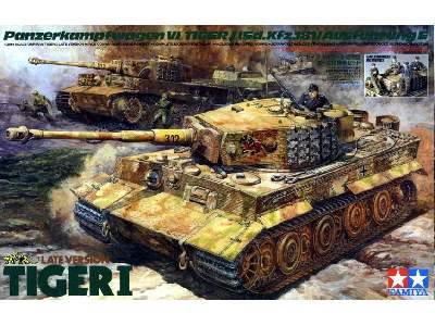 German Tiger I Late Version w/Ace Commander & Crew Set (5 Figure - image 1