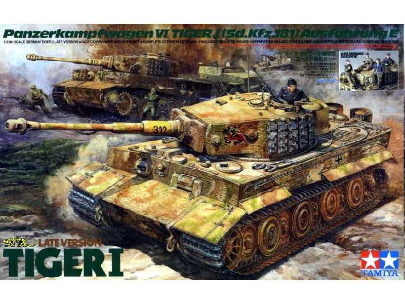 German Tiger I Late Version w/Ace Commander & Crew Set (5 Figure - image 1