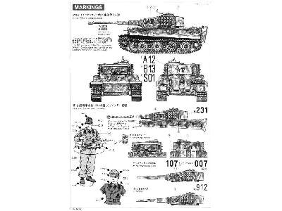 German Tiger I Late Version w/Ace Commander & Crew Set (5 Figure - image 3
