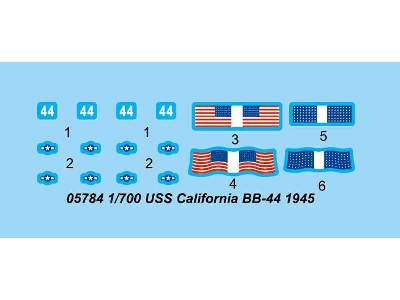 USS California BB-44 1945 battleship - image 3