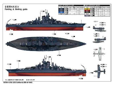 USS California BB-44 1945 battleship - image 4